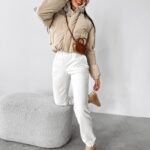 Kurtka pikowana CASCADA OLAVOGA beżowa