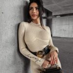 Kombinezon dopasowany BRASIL OLAVOGA beżowy