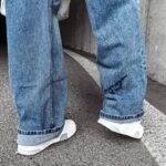 Spodnie jeansowe damskie baggy fit RIGA OLAVOGA niebieskie