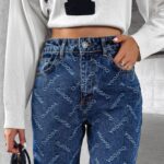 Spodnie mom jeans INTED OLAVOGA niebieskie
