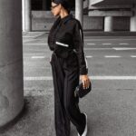 Spodnie eleganckie LESLIE OLAVOGA czarne