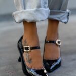 Czółenka szpilki Madam Skolen czarne