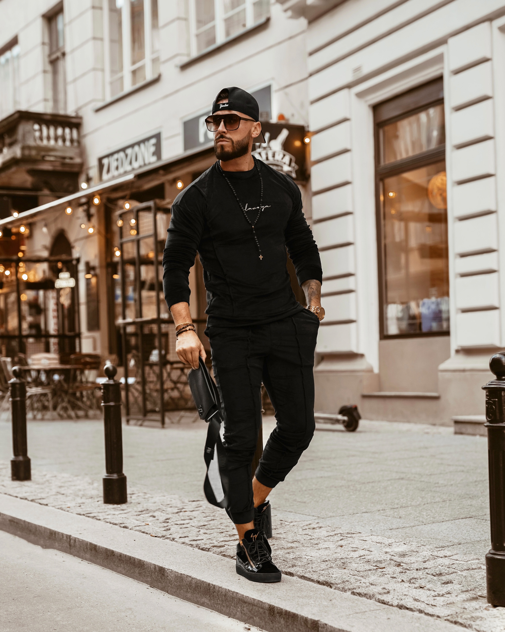 Komplet męski VELVET MASTER OLAVOGA czarny