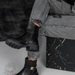 Botki klasyczne Madam Erts matowe czarne