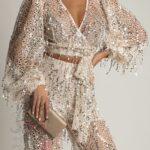 Komplet z cekinami NB Sofori beż