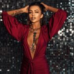 Sukienka elastyczna NB Calypto bordowa