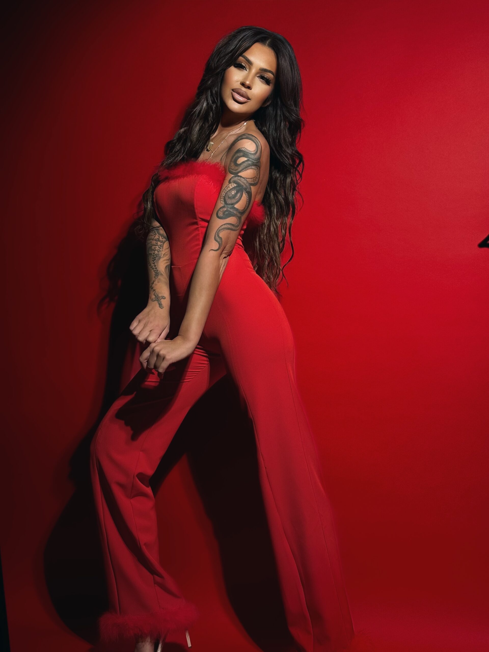 Kombinezon z puszkiem NB SexiRed czerwony