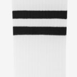 Skarpetki sportowe z kolorowym ściągaczem biało-czarne