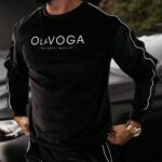 Dres męski welurowy DRESSY MEN OLAVOGA czarny