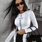 Bluzka przylegająca QUEST OLAVOGA biała