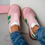 Trampki na grubej podeszwie Madam Felini pudrowe