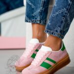 Trampki na grubej podeszwie Madam Felini pudrowe