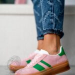 Trampki na grubej podeszwie Madam Felini pudrowe