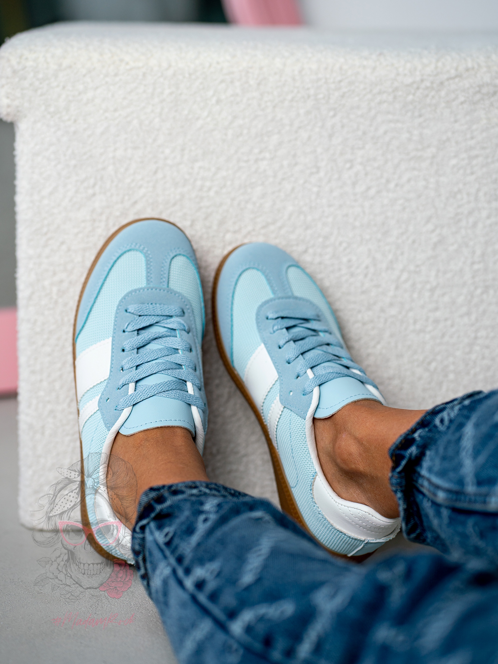 Buty sportowe Madam Garisis błękitne