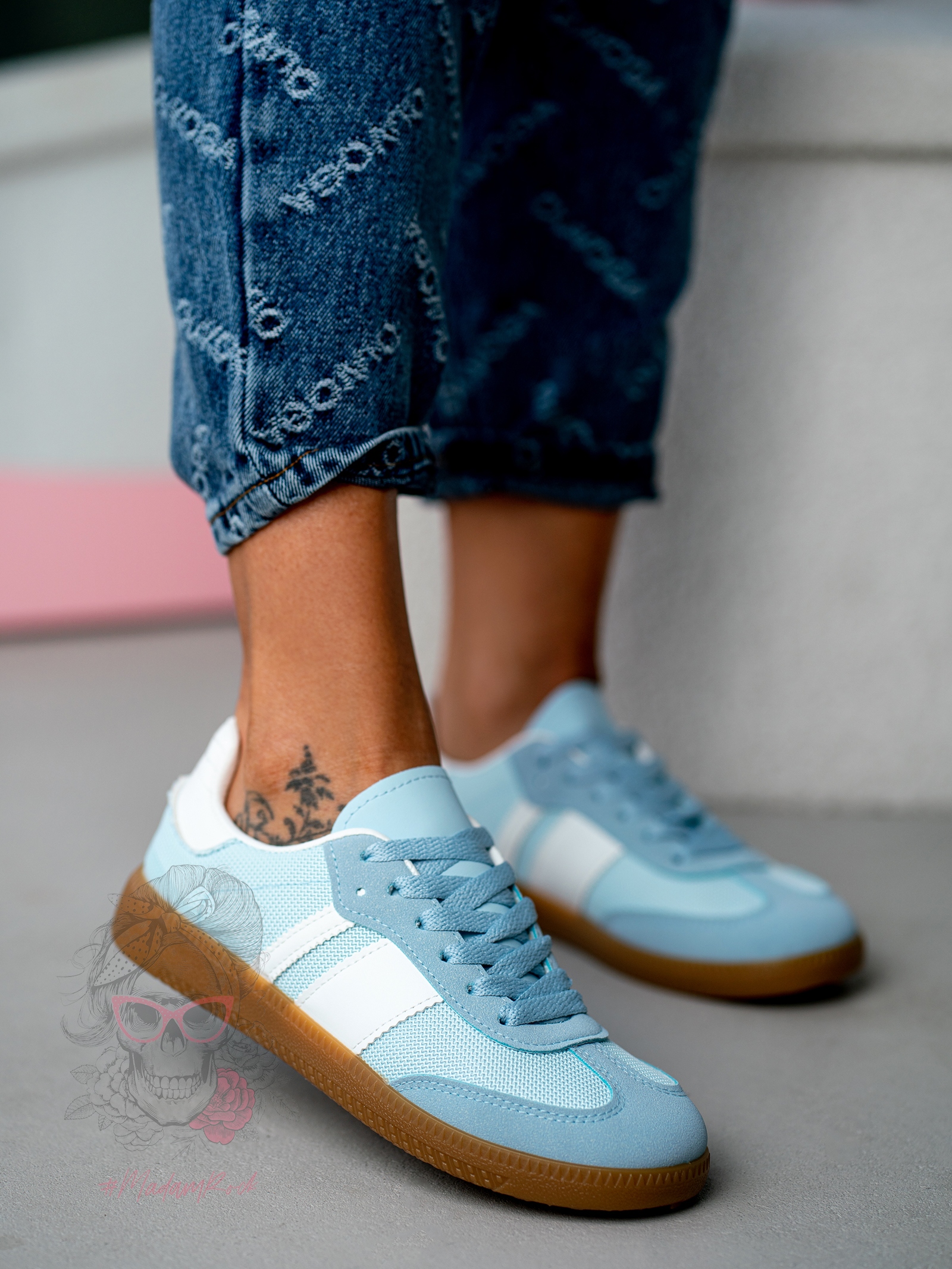 Buty sportowe Madam Garisis błękitne