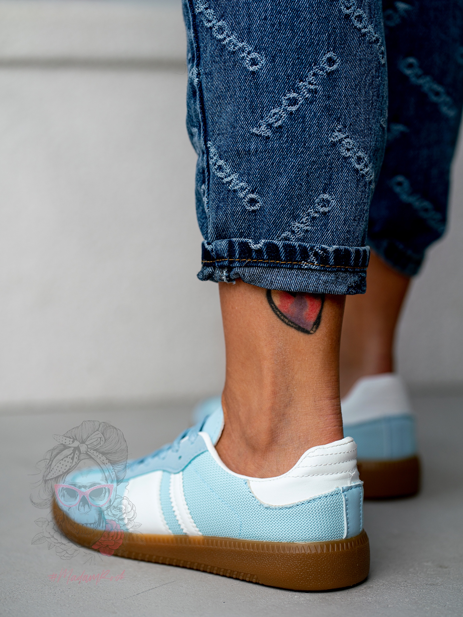 Buty sportowe Madam Garisis błękitne