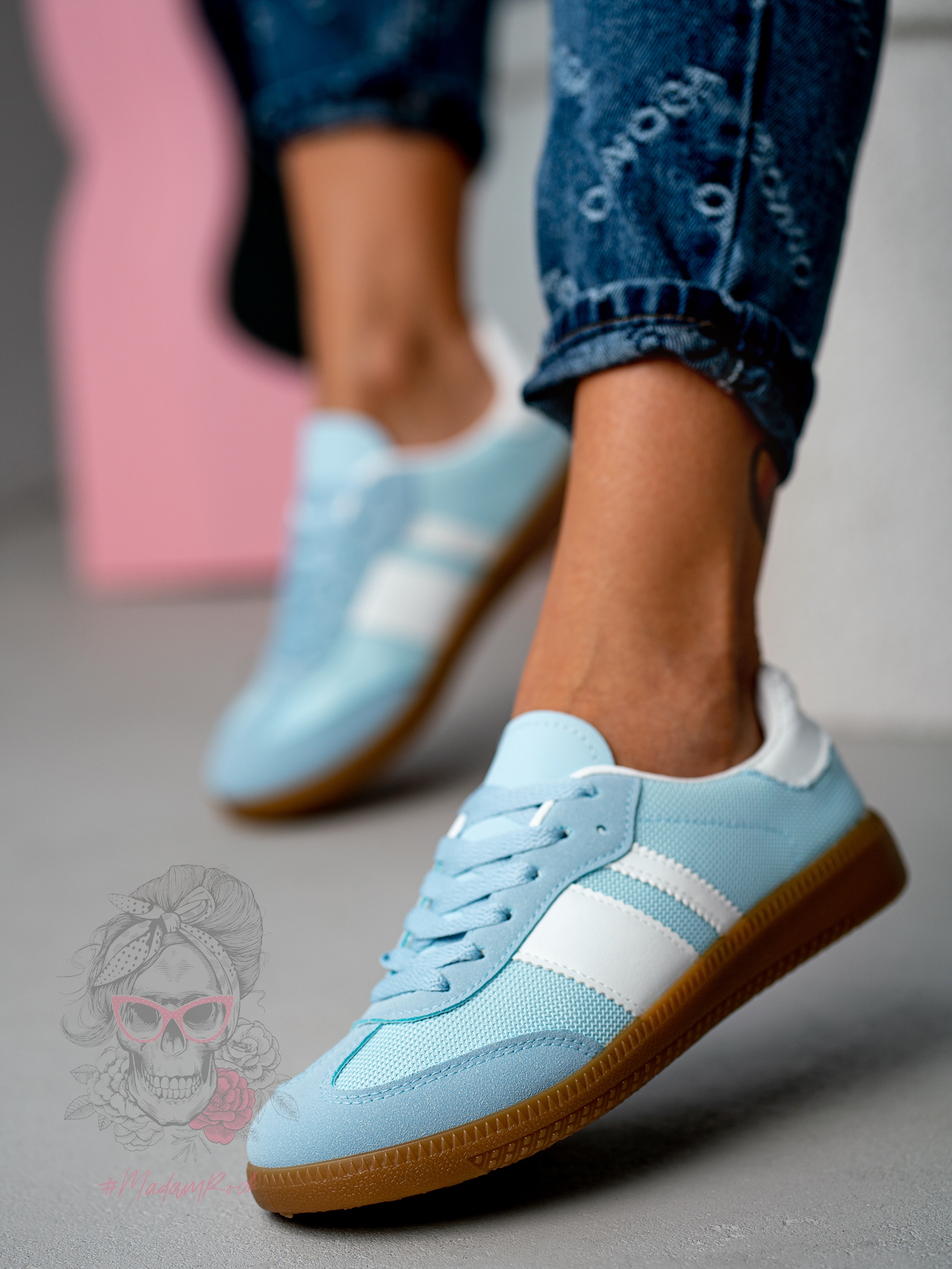 Buty sportowe Madam Garisis błękitne