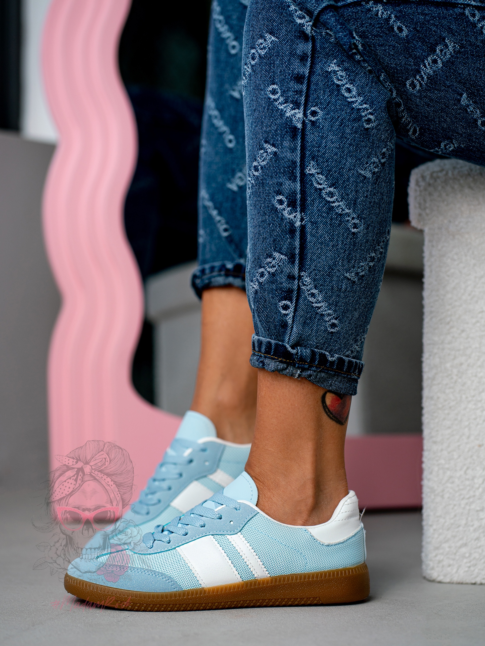 Buty sportowe Madam Garisis błękitne