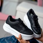 Trampki na grubej podeszwie Madam Miju czarne