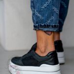 Trampki na grubej podeszwie Madam Miju czarne