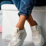 Trampki na grubej podeszwie Madam Miju beżowe