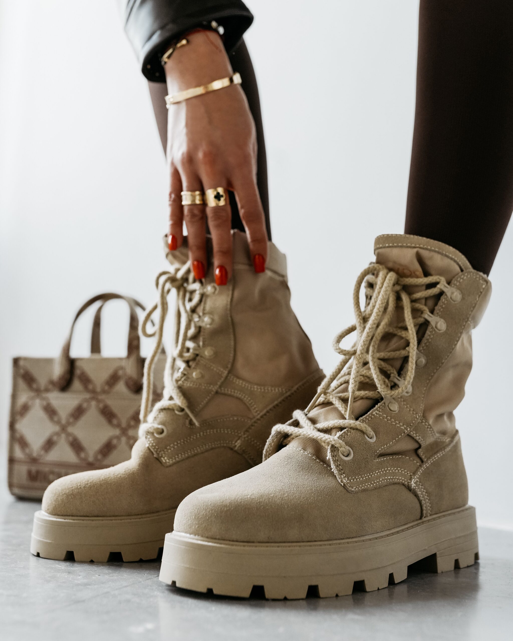 Workery damskie HIKER OLAVOGA beżowe