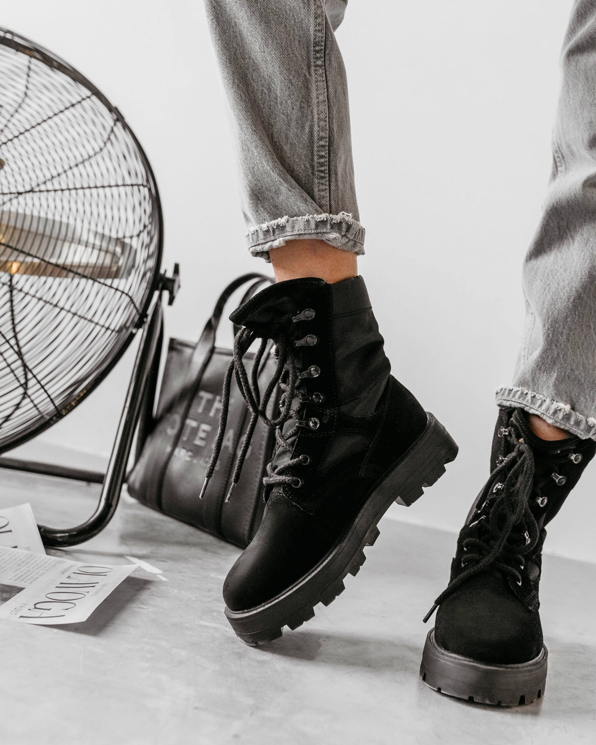 Workery damskie HIKER OLAVOGA czarne