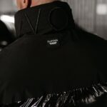 Kurtka męska z kołnierzem BENTON OLAVOGA czarna