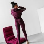 Dres damski welurowy CHANDAL OLAVOGA śliwka