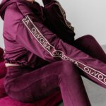 Dres damski welurowy CHANDAL OLAVOGA śliwka