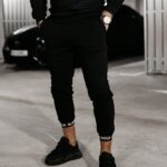 Spodnie męskie bawełniane TRIVO OLAVOGA czarne