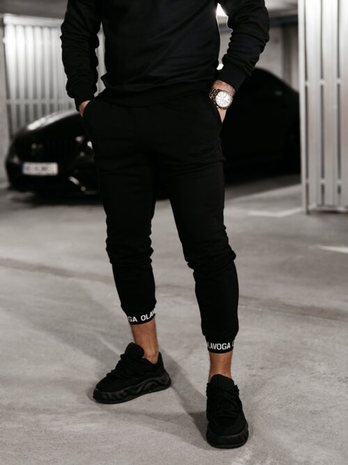 Spodnie męskie bawełniane TRIVO OLAVOGA czarne