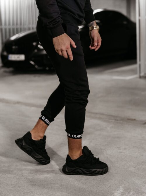 Spodnie męskie bawełniane TRIVO OLAVOGA czarne