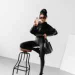 Dres damski welurowy CHANDAL OLAVOGA czarny