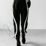 Spodnie bawełniane FICKOR OLAVOGA czarne