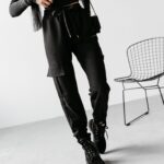 Spodnie cargo TASCE OLAVOGA czarne