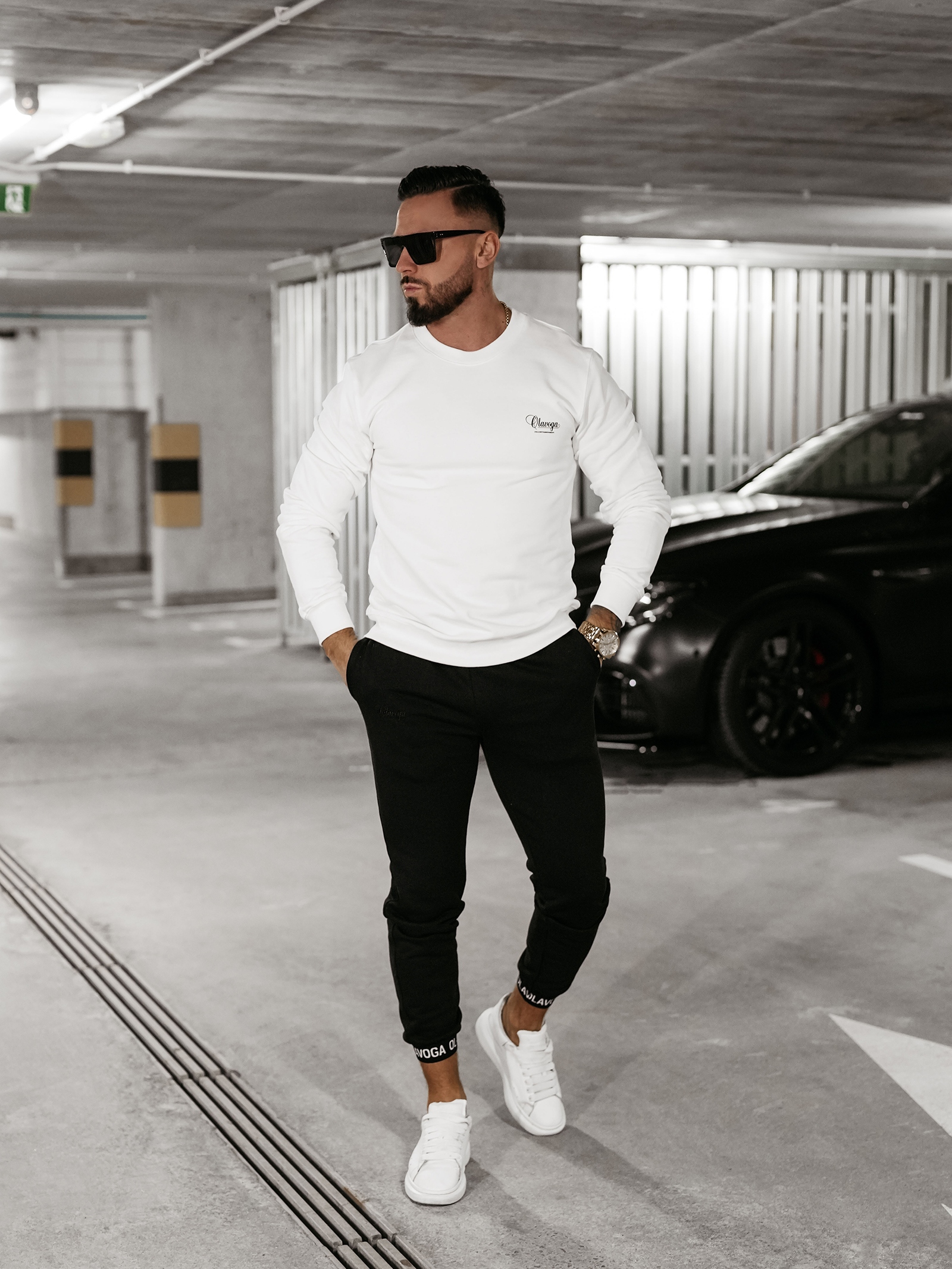 Bluza męska bawełniana PORTIVO OLAVOGA ecru Bluza męska bawełniana PORTIVO OLAVOGA ecru