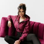 Bluza rozpinana KEMAL OLAVOGA bordowa