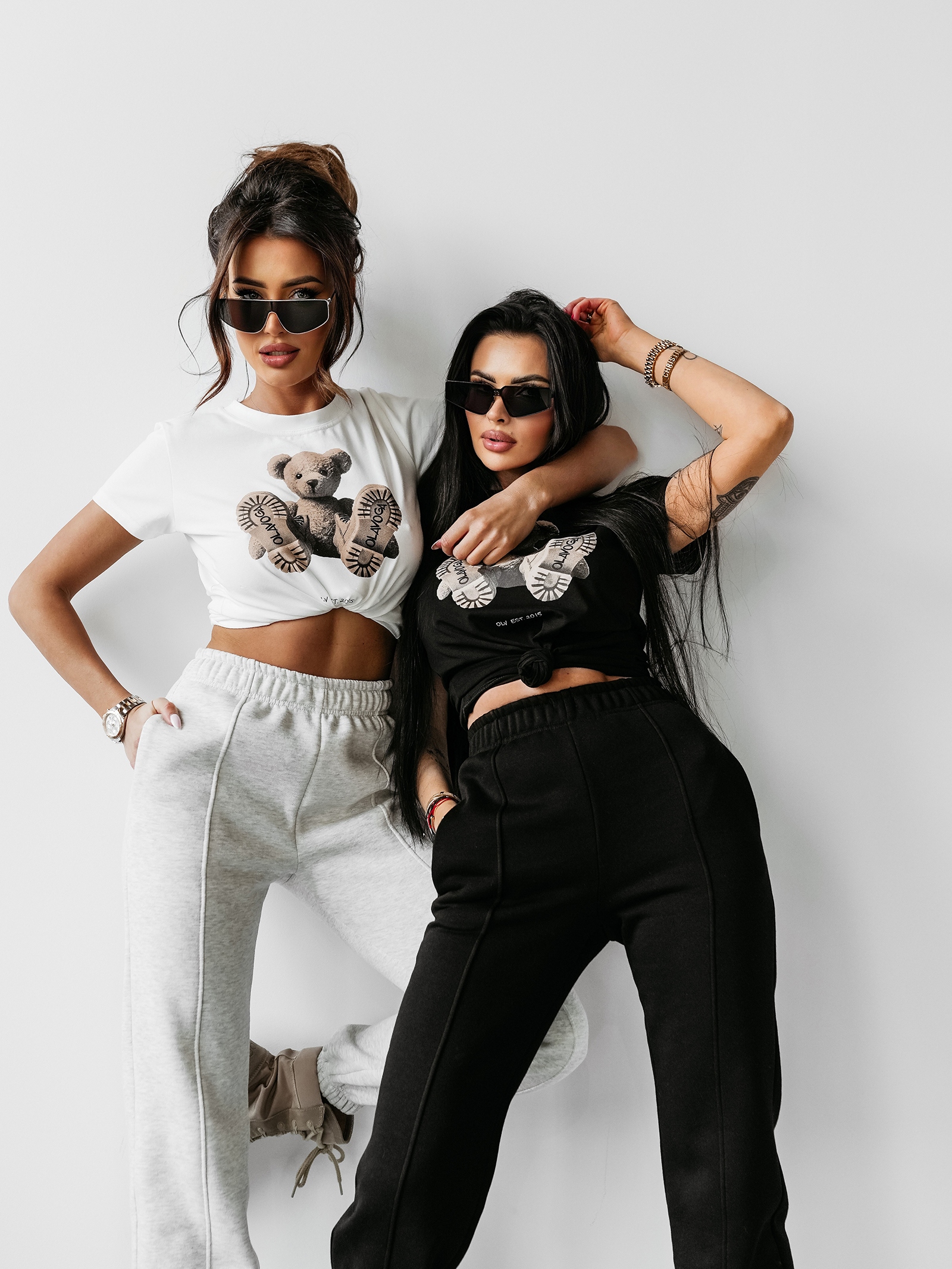 T-shirt taliowany NALLE OLAVOGA ecru