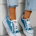 Trampki na grubej podeszwie Madam Kisik jeans