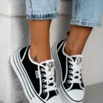 Trampki na grubej podeszwie Madam Kisik czarne