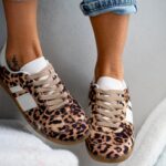 Buty sportowe Madam Garisis w panterkę