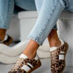 Buty sportowe Madam Garisis w panterkę