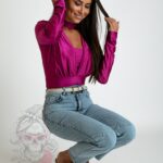 Body lycra Hoker amarantowe