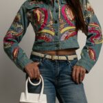 Kurtka jeansowa Hawajj niebieska