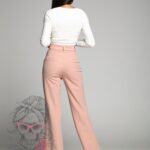 Spodnie dzwony Rendo brzoskwiniowe