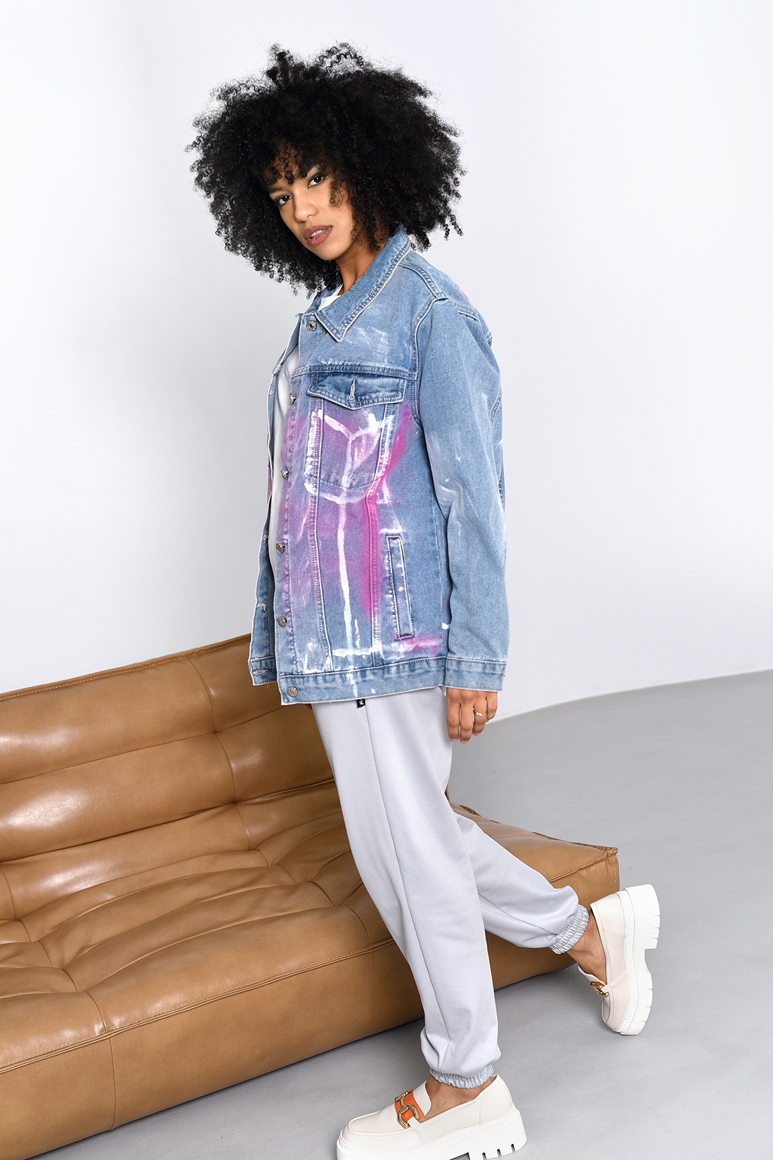 Katana jeansowa MC Freedom niebieska