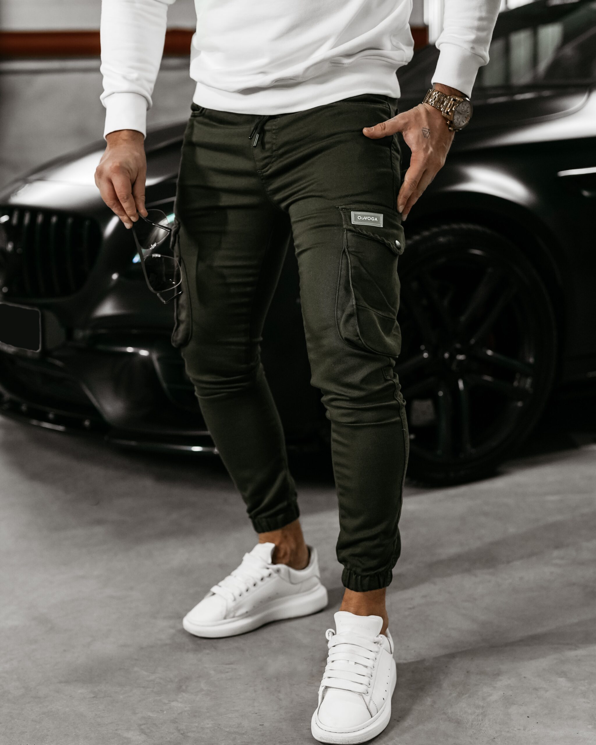 Spodnie męskie bawełniane VELOCITY OLAVOGA khaki