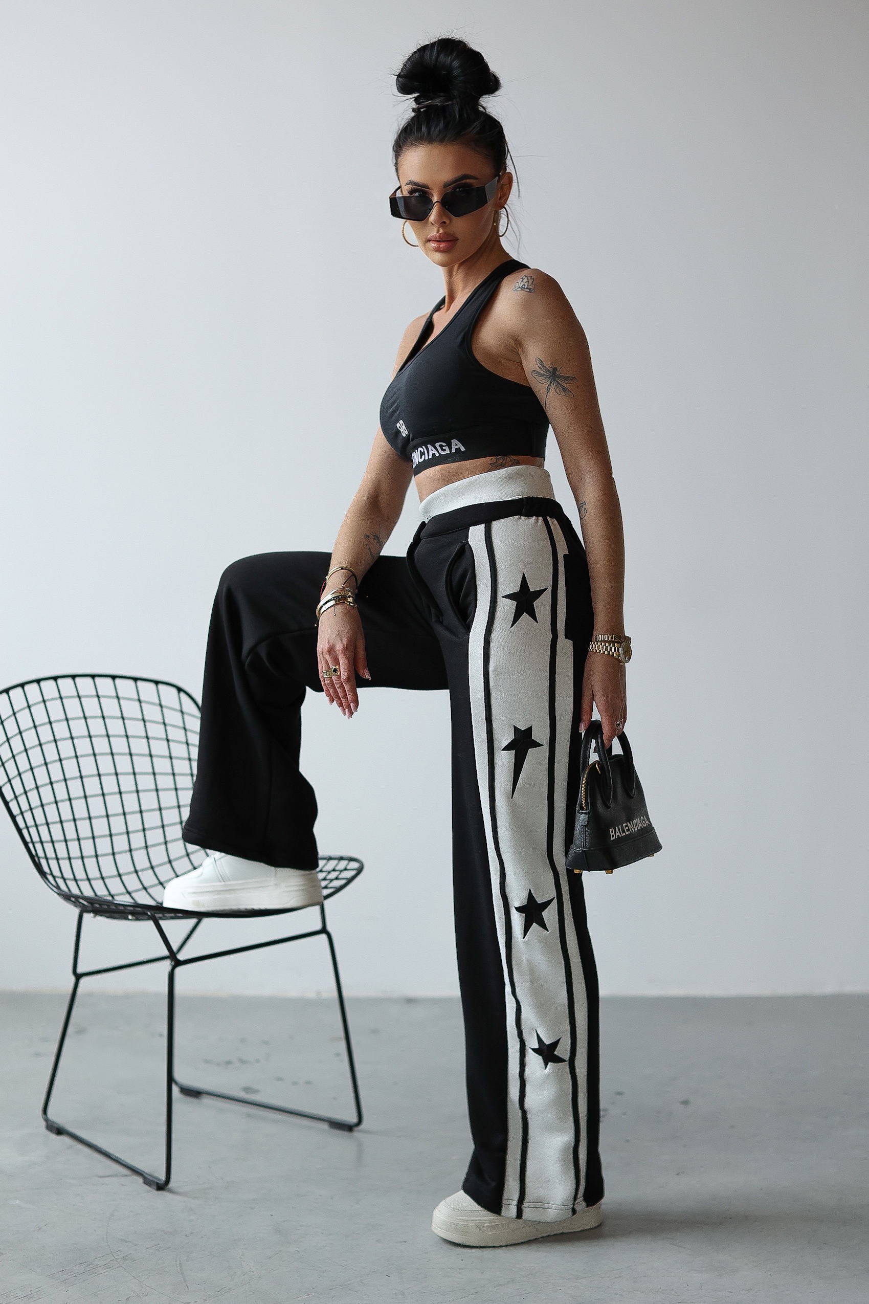 Spodnie casual ESTELLA OLAVOGA czarne