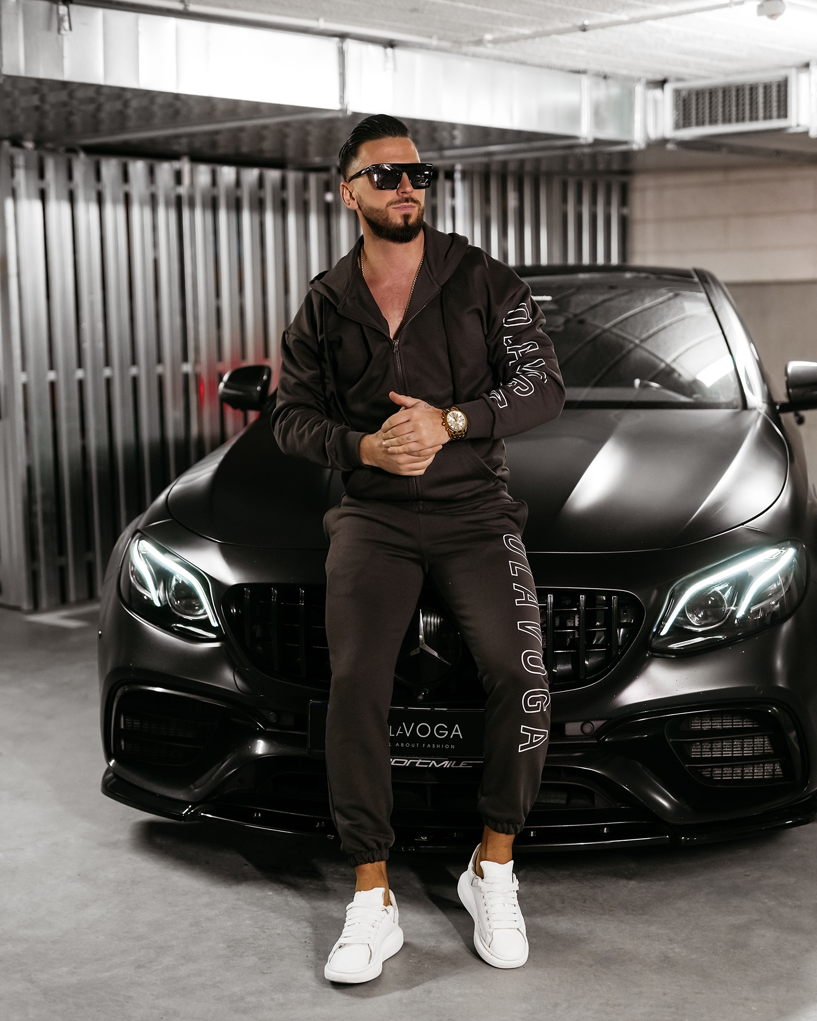 Dres męski bawełniany UMRISS OLAVOGA brązowy